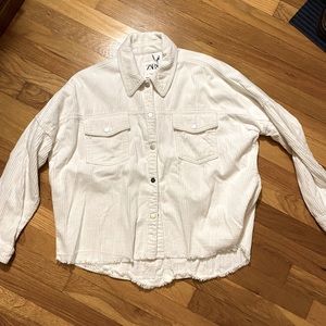 White cord jacket from ZARA - size S